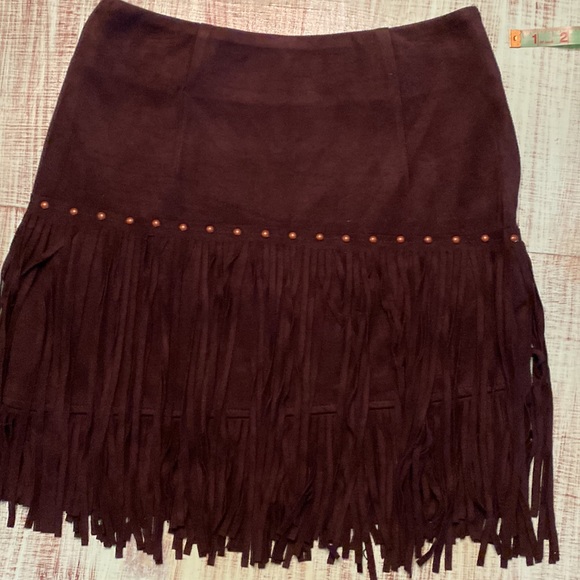 Giddy Up Glamour Dresses & Skirts - Fringe Western Cowgirl Mini Skirt